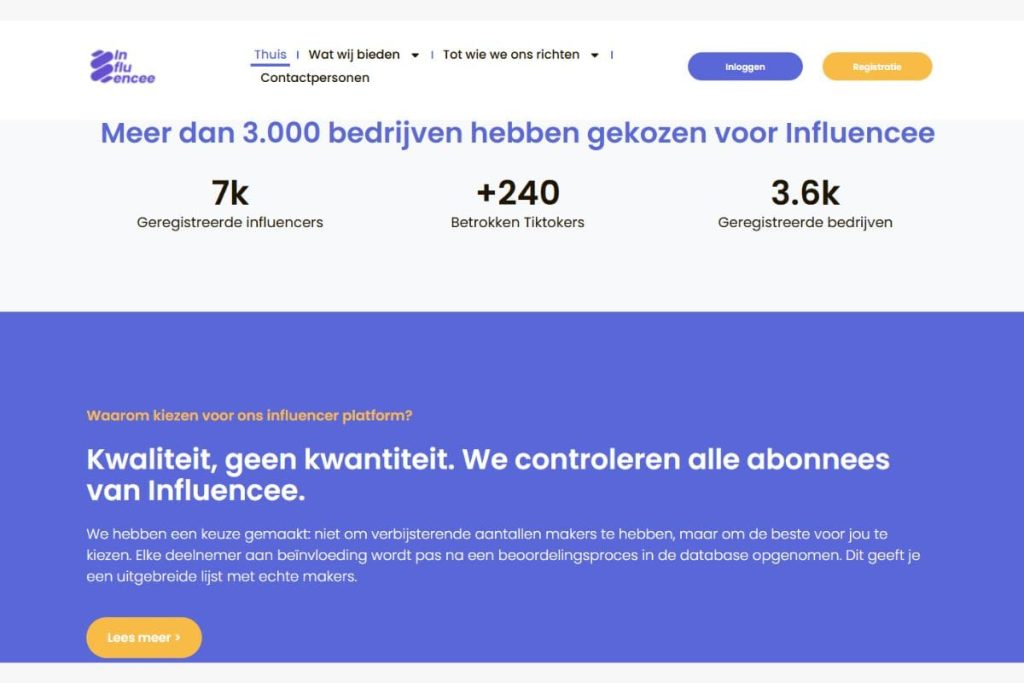 Influencee platform