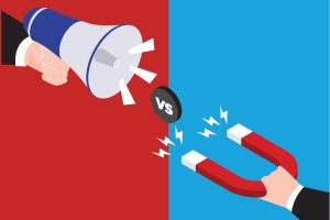 Push marketing vs. Pull marketing